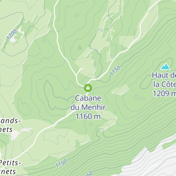 Map of Cabane du Menhir