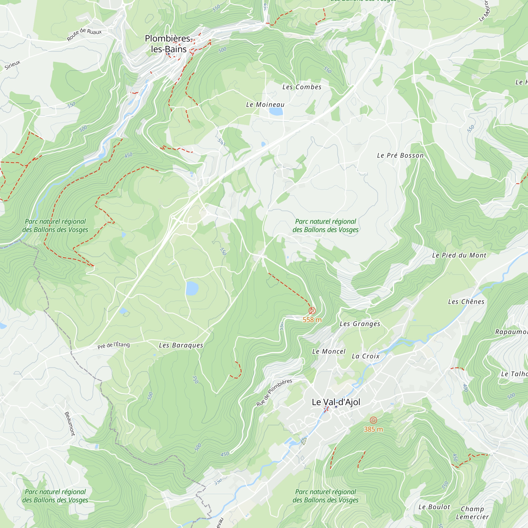 Chalet du Chanot map
