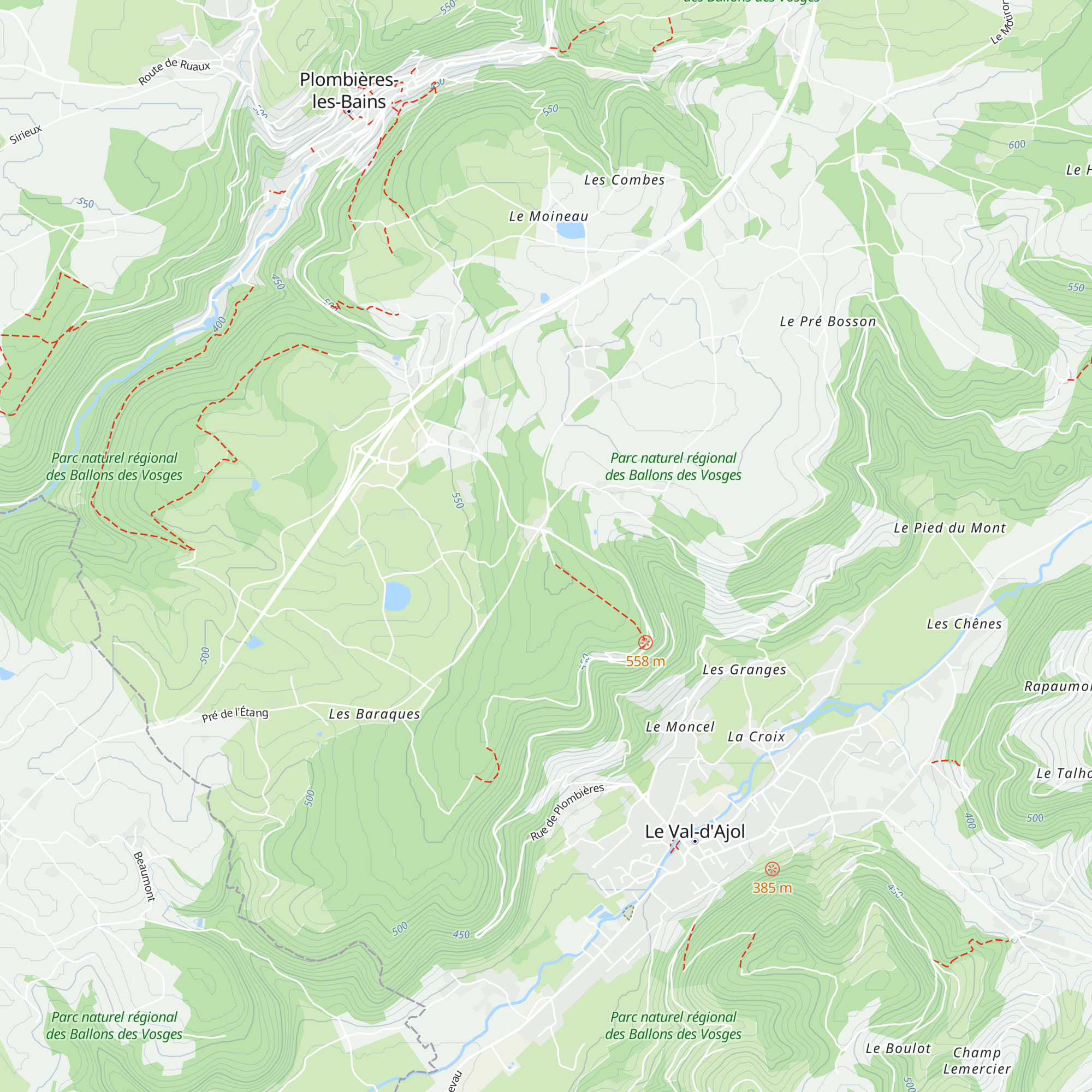 Chalet du Chanot map