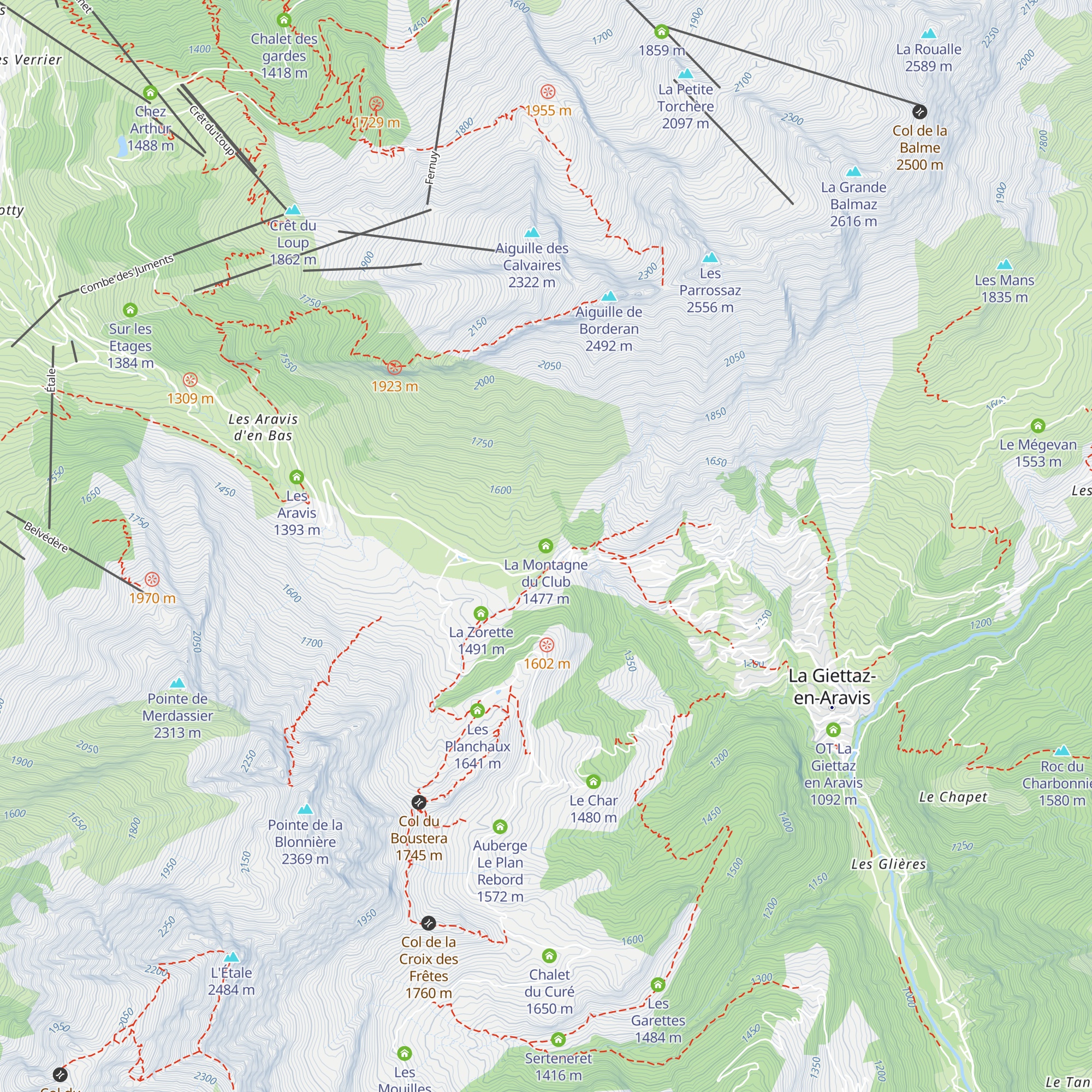 La Montagne du Club map