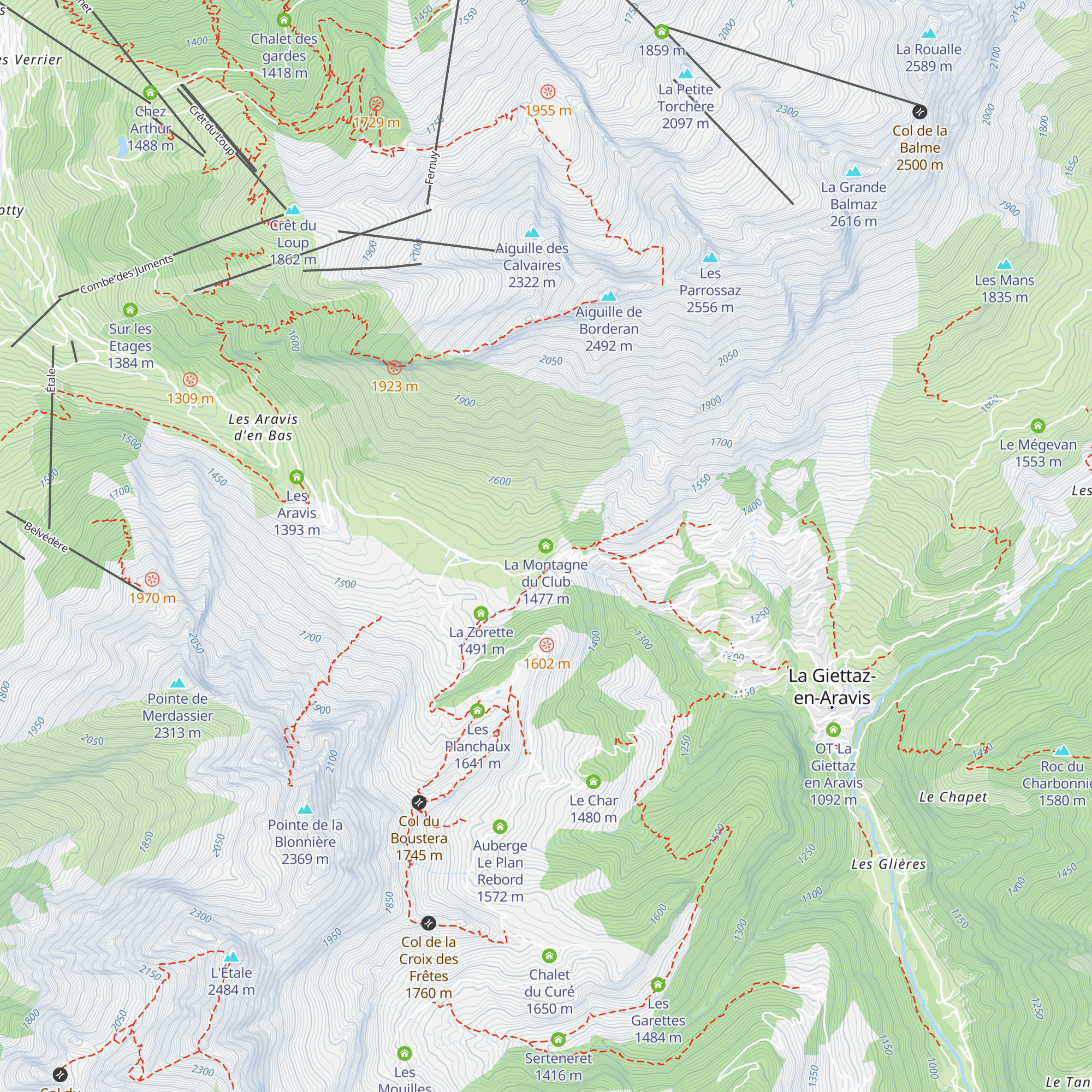 La Montagne du Club map