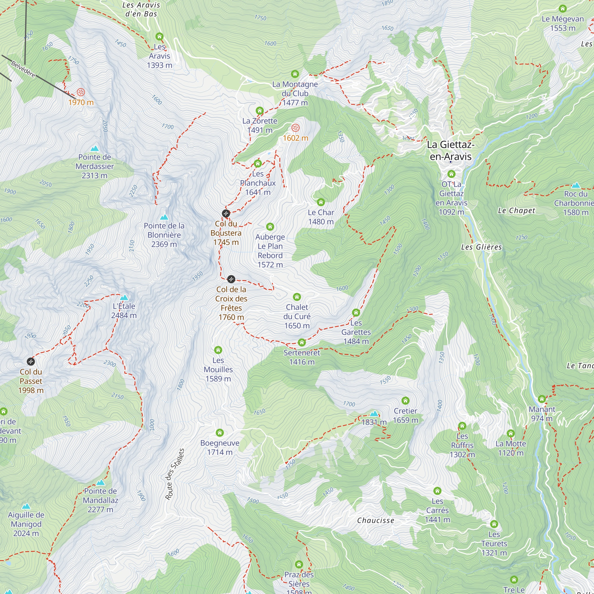 Chalet du Curé map
