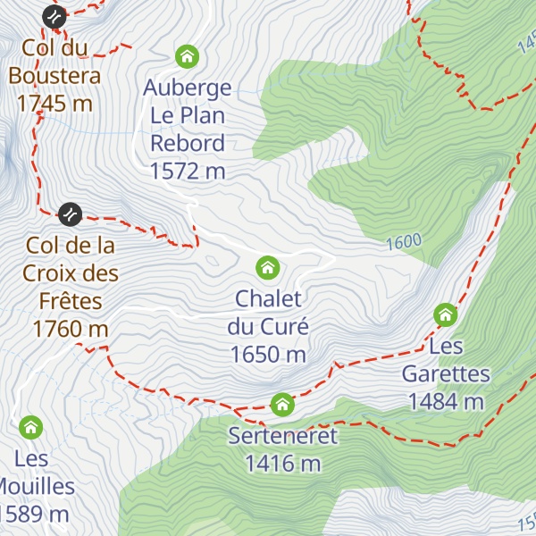 Map of Chalet du Curé