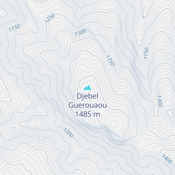 Map of Djebel Guerouaou
