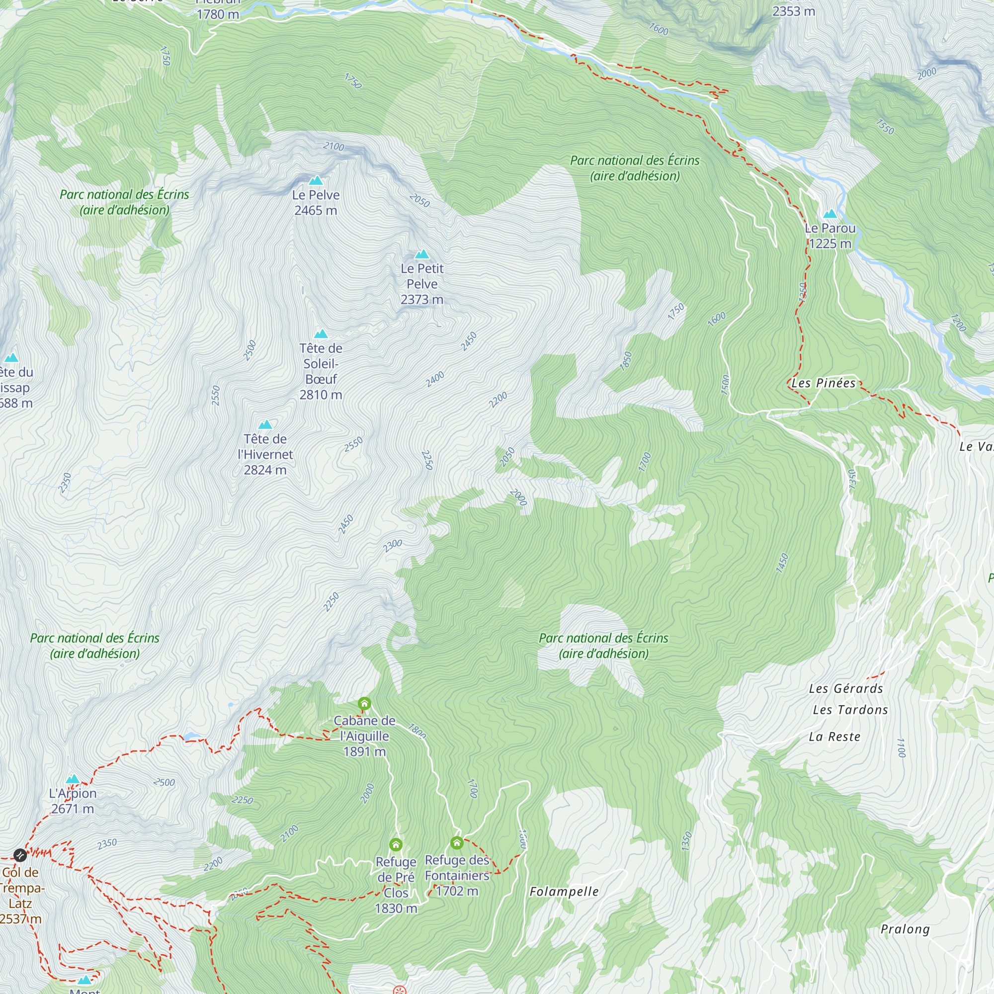 Cabane de Soleil Boeuf map