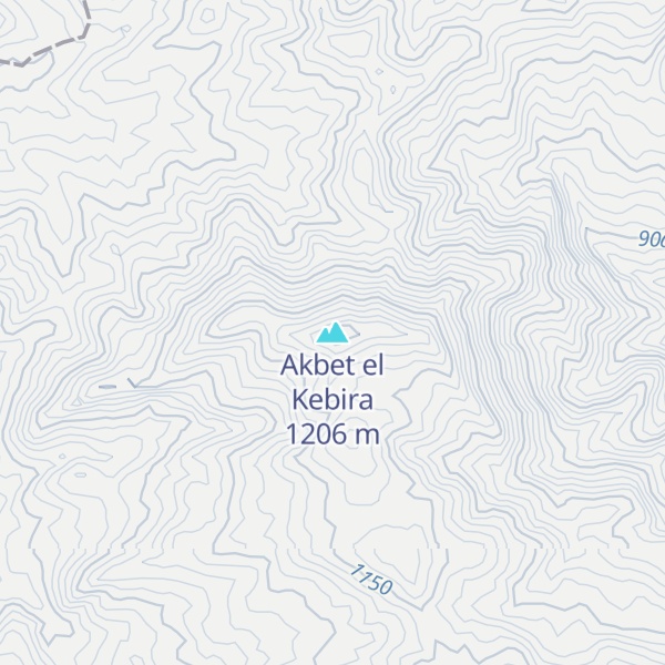 Map of Akbet el Kebira