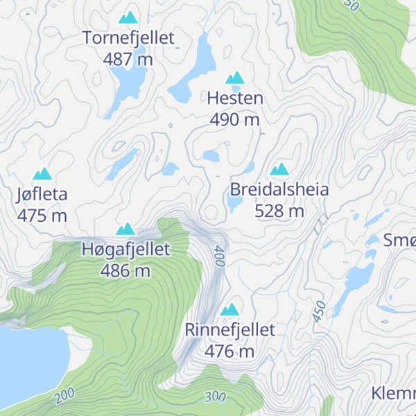Map of Bukkeknuten