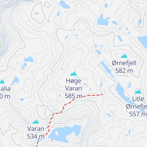 Map of Høge Varan