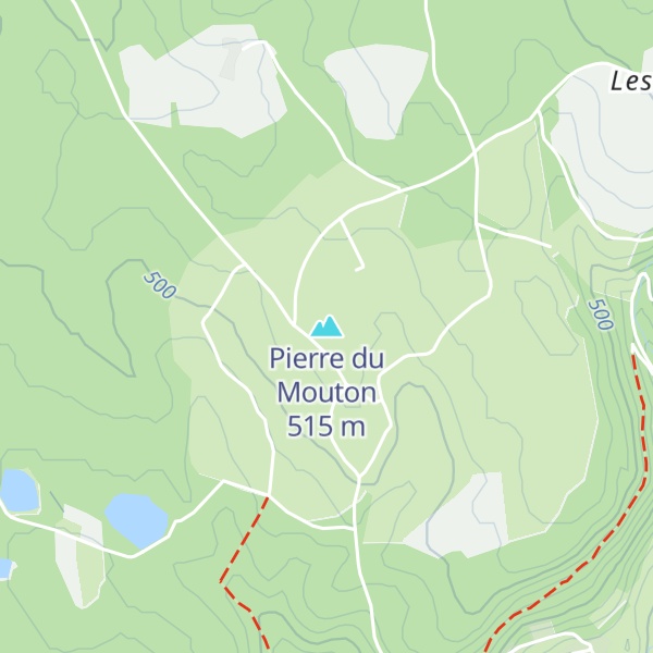 Map of Pierre du Mouton