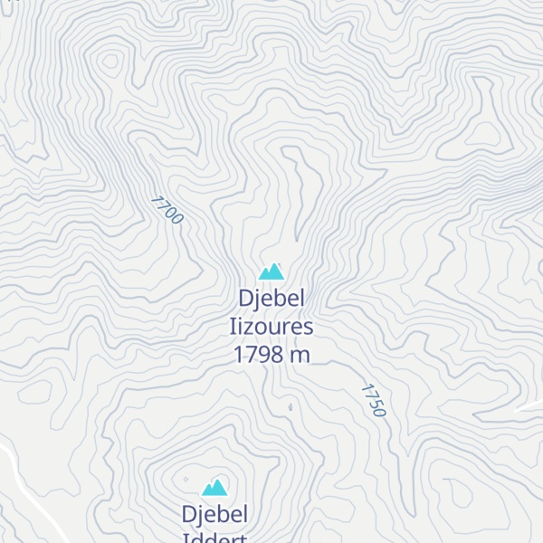 Map of Djebel Iizoures