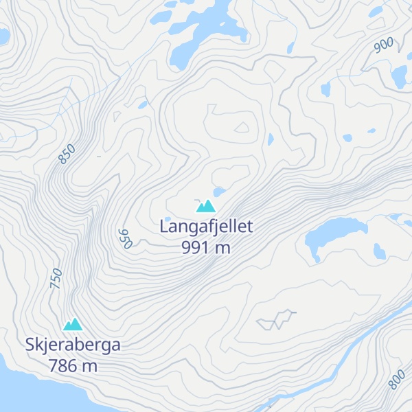 Map of Langafjellet
