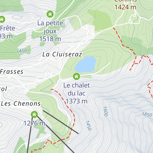 Map of Le chalet du lac