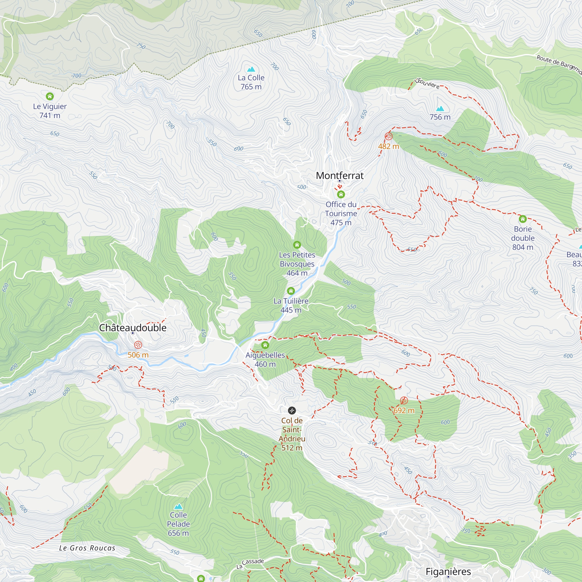 La Tuilière map