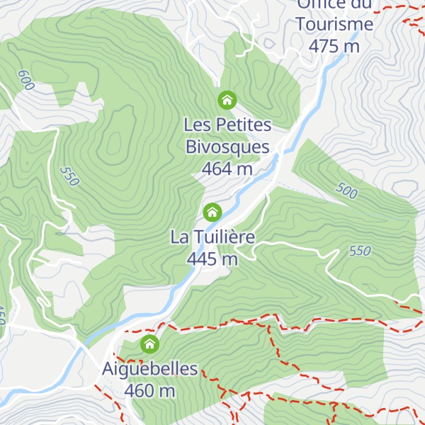 Map of La Tuilière