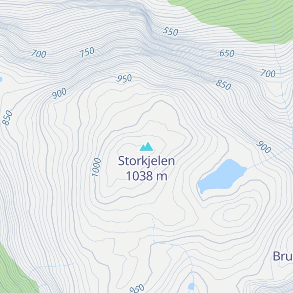 Map of Storkjelen