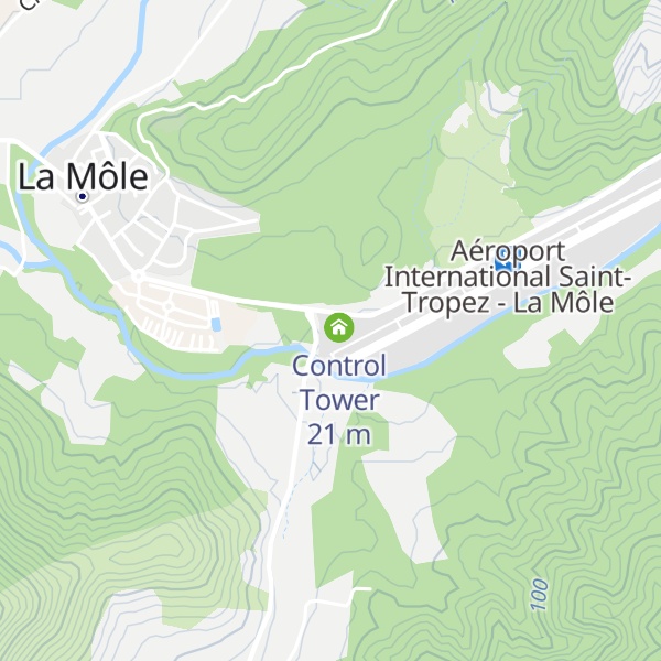 Map of Aéroclub du Golfe de Saint-Tropez