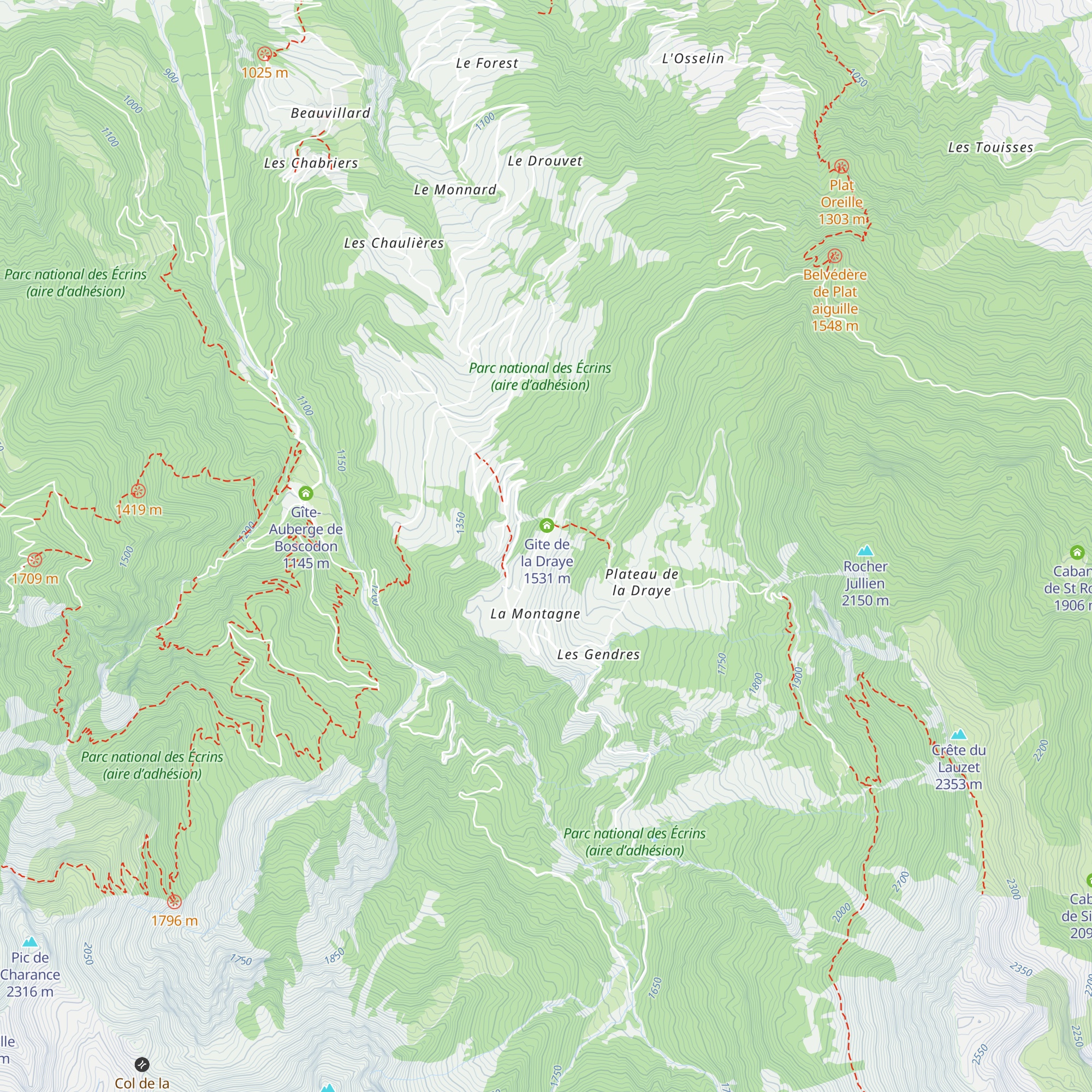 Mélèze médiéval map