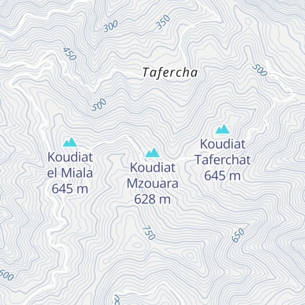 Map of Koudiat Mzouara