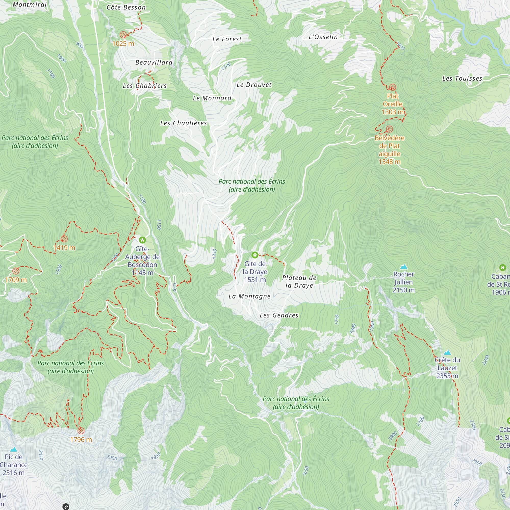 Gite de la Draye map