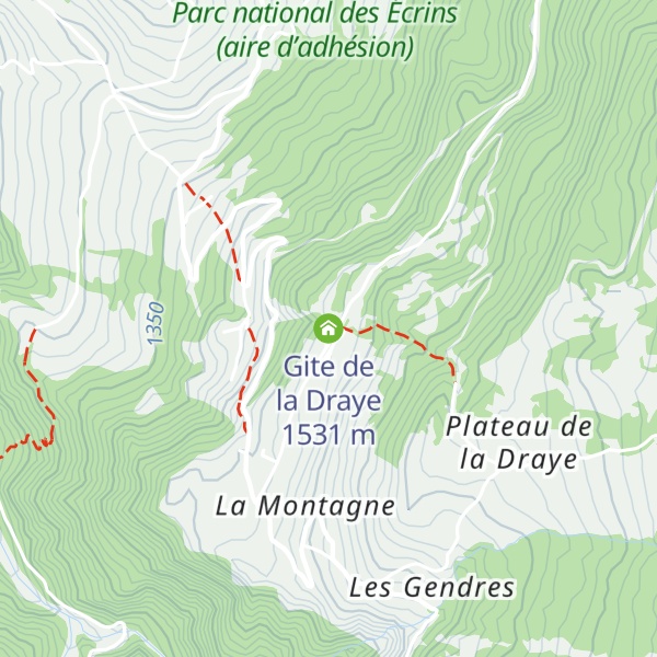 Map of Gite de la Draye