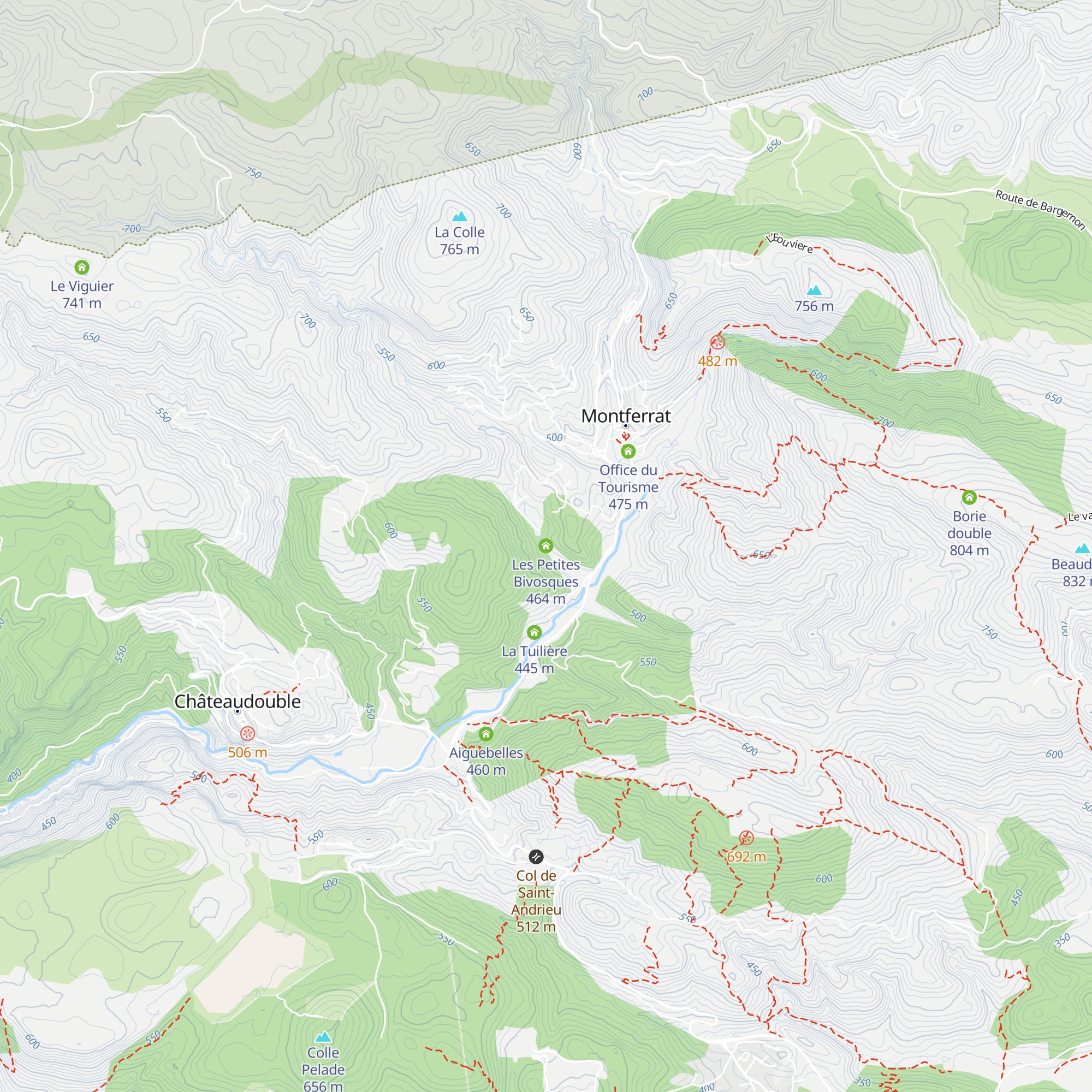 Les Petites Bivosques map