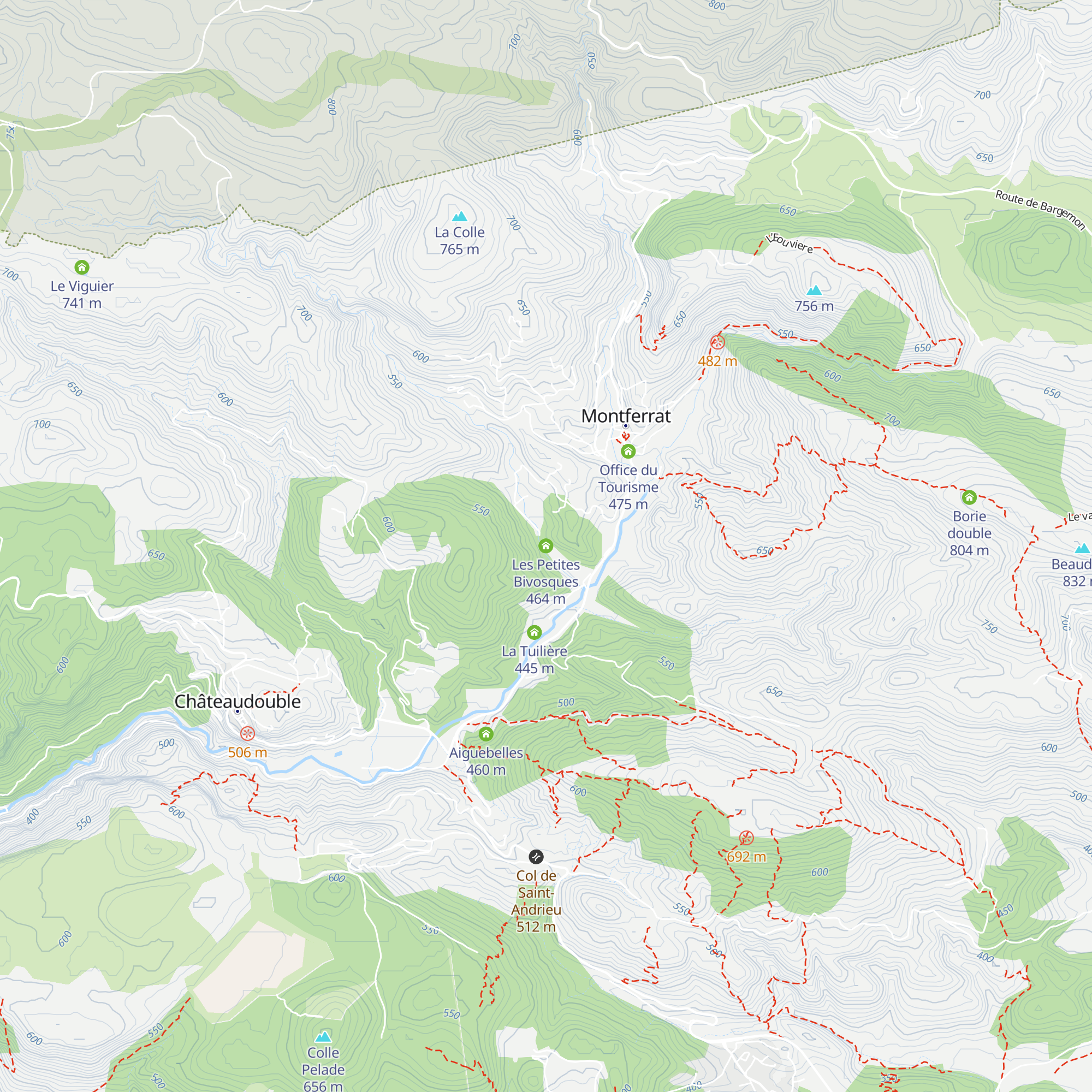 Les Petites Bivosques map