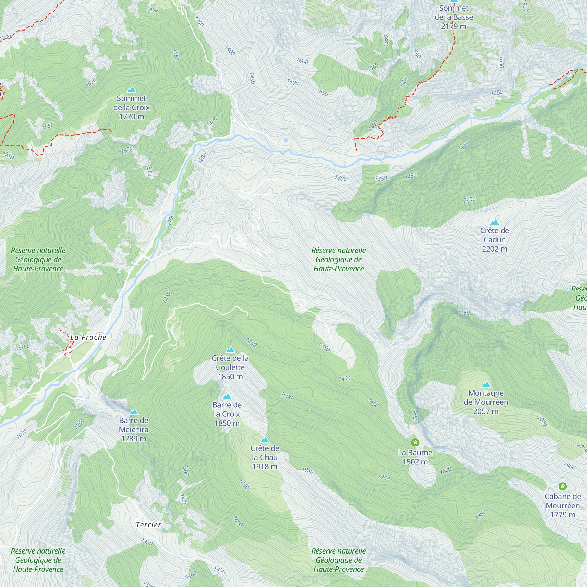 La Bâtie map