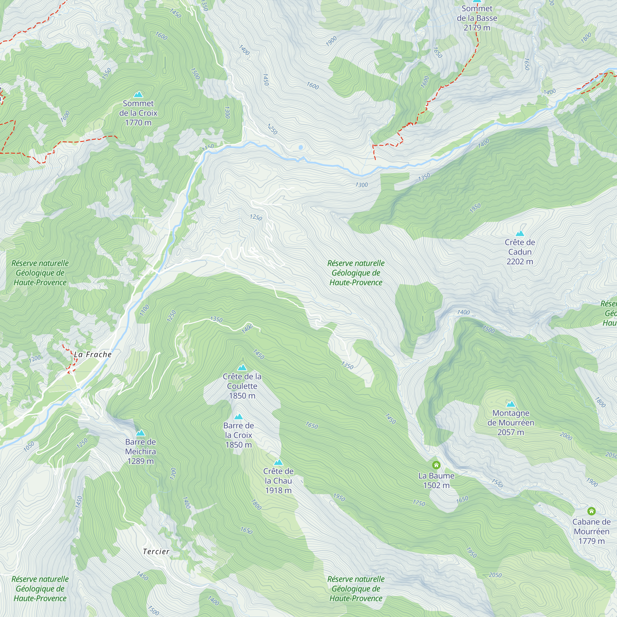 La Bâtie map