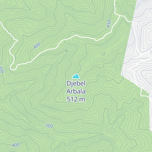 Map of Djebel Arbala