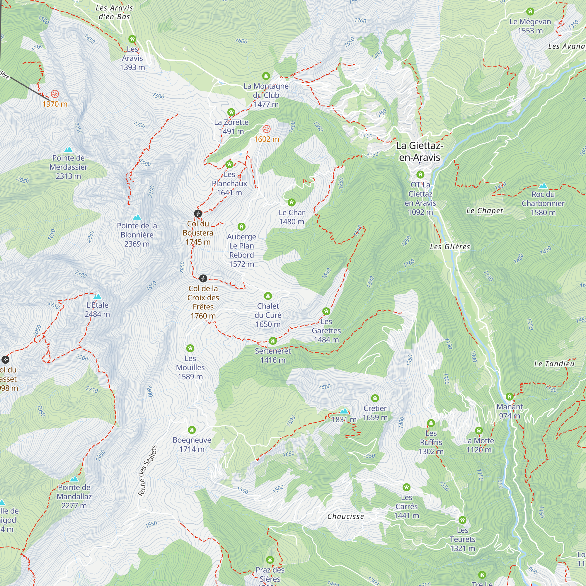 La Frête map