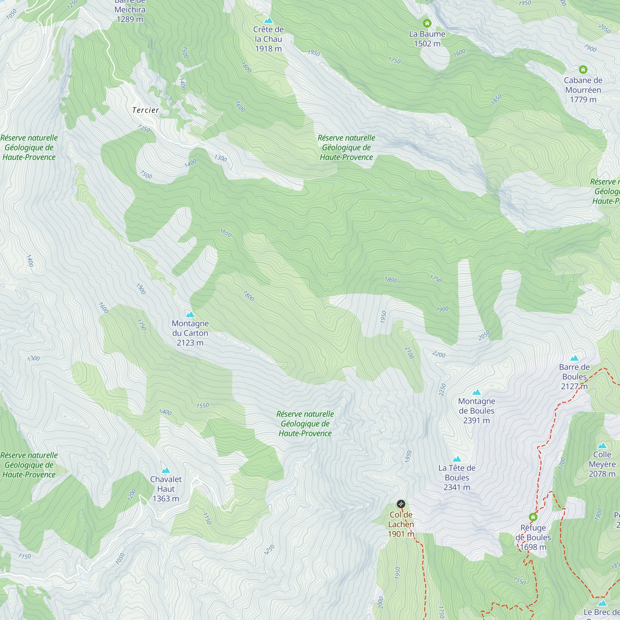 Cabanne de la Baisse map