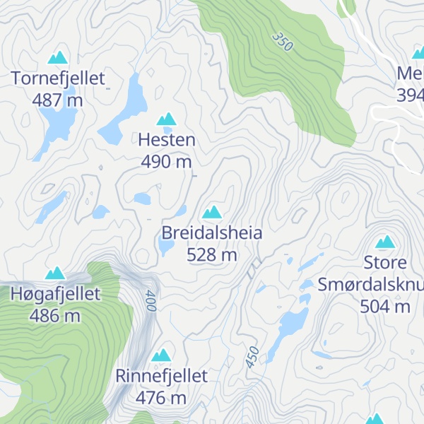 Map of Breidalsheia