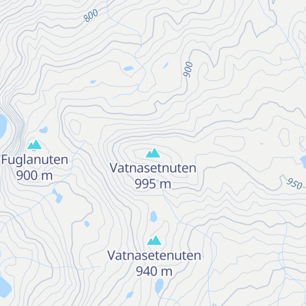 Map of Vatnasetnuten