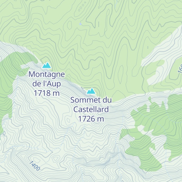 Map of Sommet du Castellard