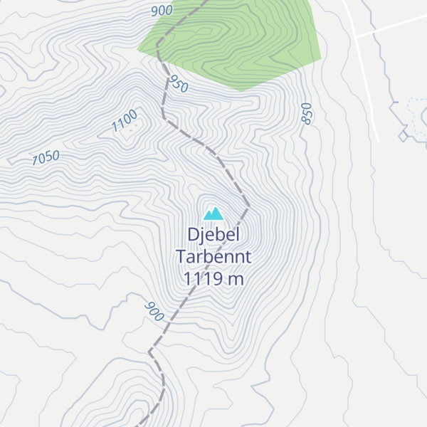 Map of Djebel Tarbennt