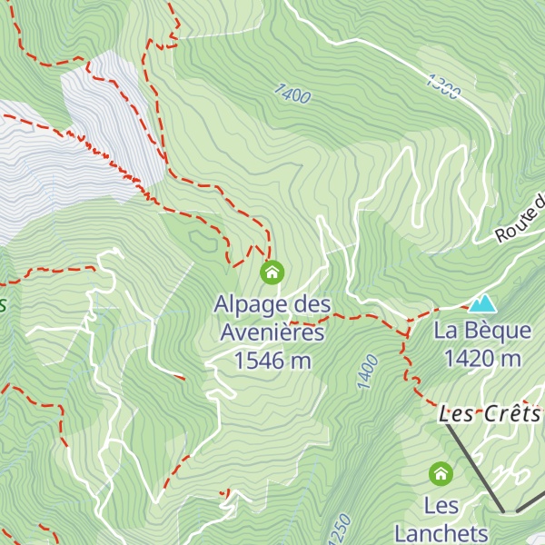 Map of Alpage des Avenières