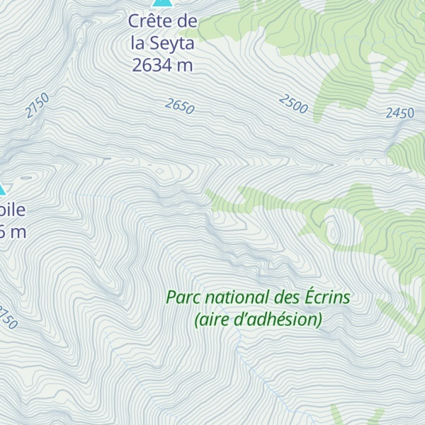 Map of Les Crêtes