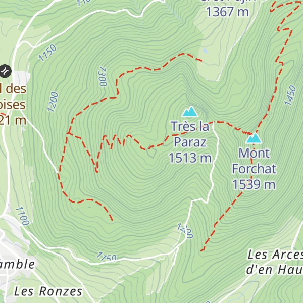 Map of Les Bévieux