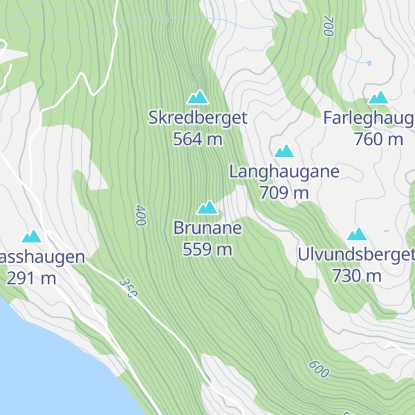 Map of Brunane