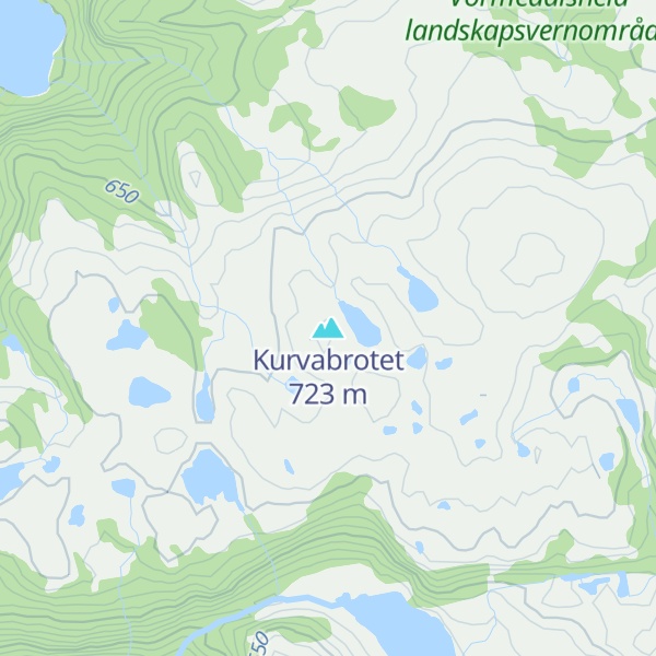 Map of Kurvabrotet