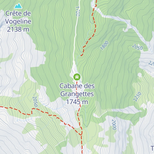 Map of Cabane des Grangettes
