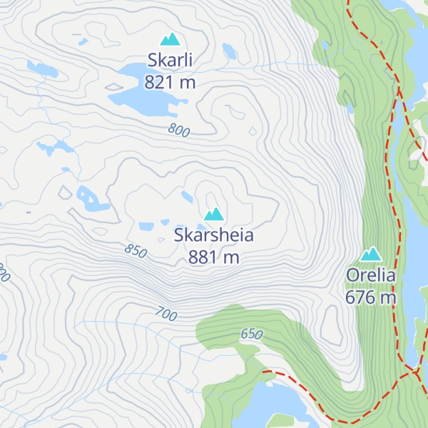 Map of Skarsheia