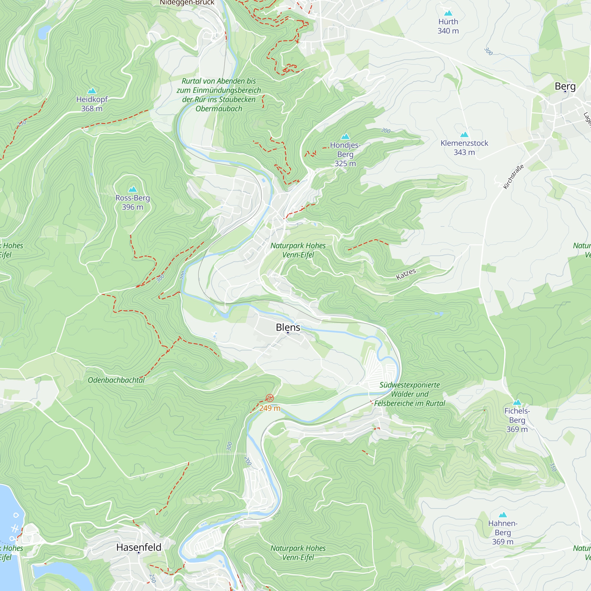 Düsseldorfer Eifelhütte map
