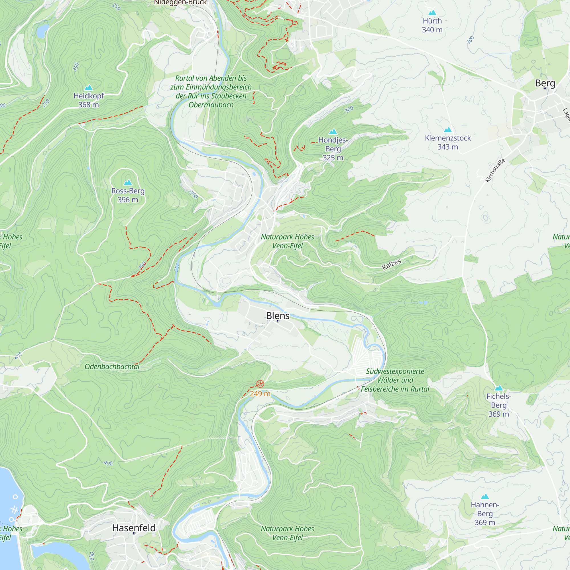 Düsseldorfer Eifelhütte map