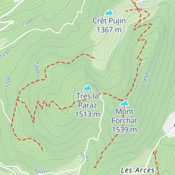 Map of Très la Paraz