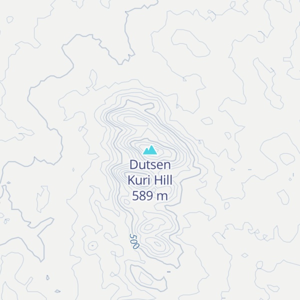 Map of Dutsen Kuri Hill