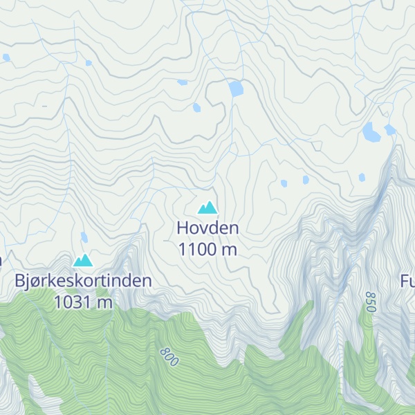Map of Hovden