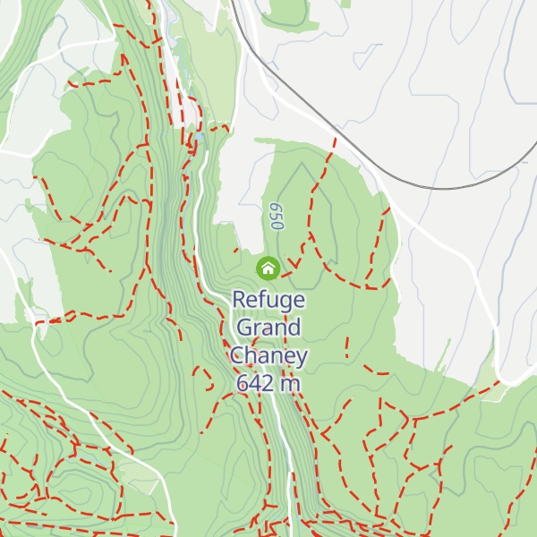 Map of Refuge Grand Chaney