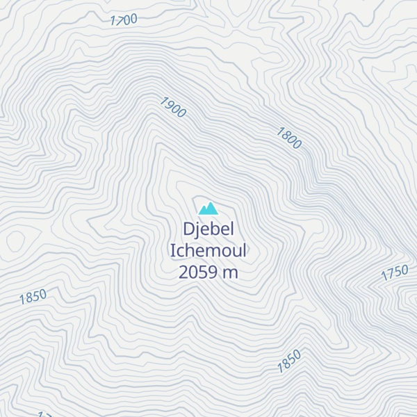 Map of Djebel Ichemoul