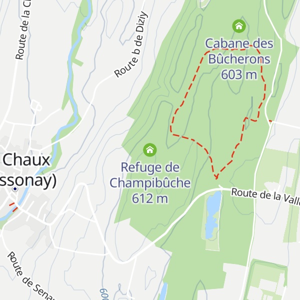 Map of Refuge de Champibûche